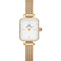 Часы Daniel Wellington Quadro Mini Lumine Bezel Gold DW00100730